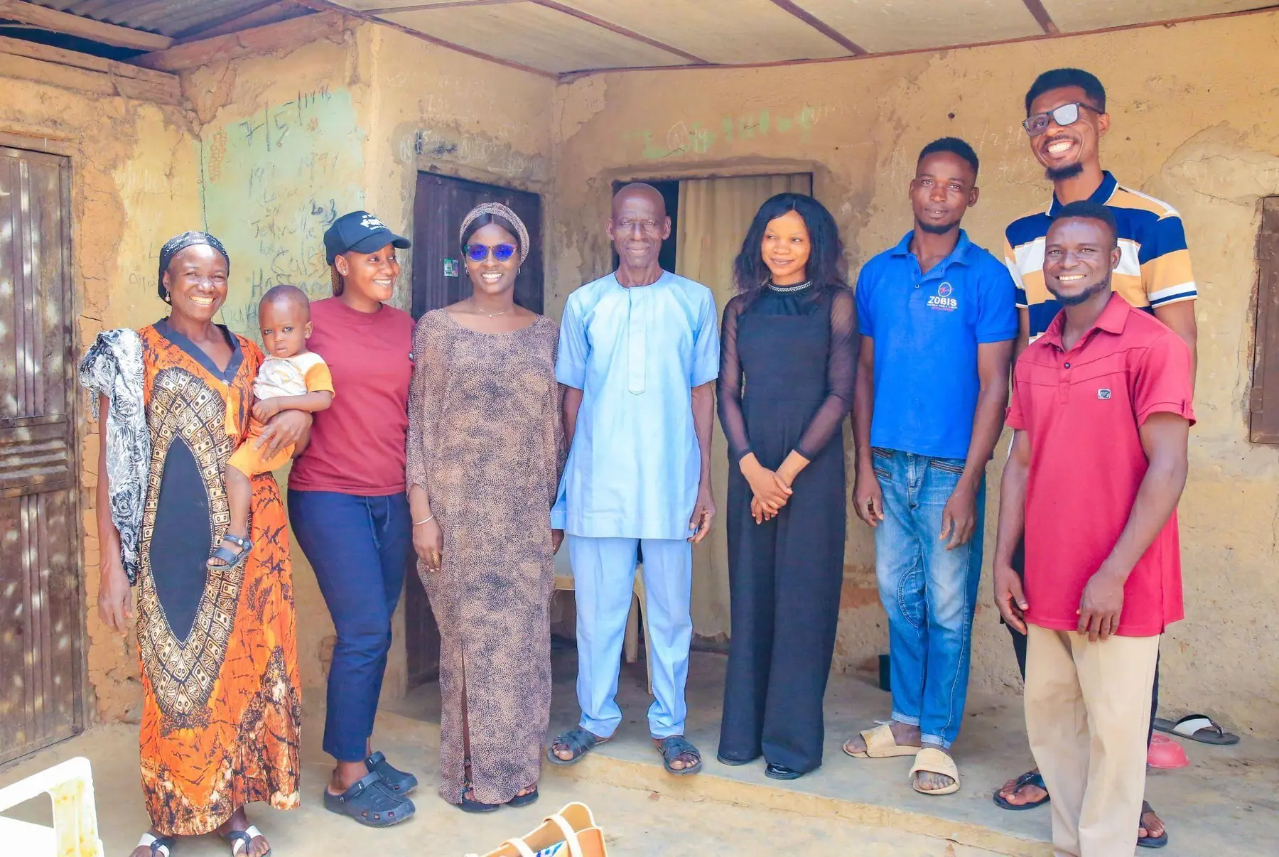 ZiRA team members with community representatives in Piko Village