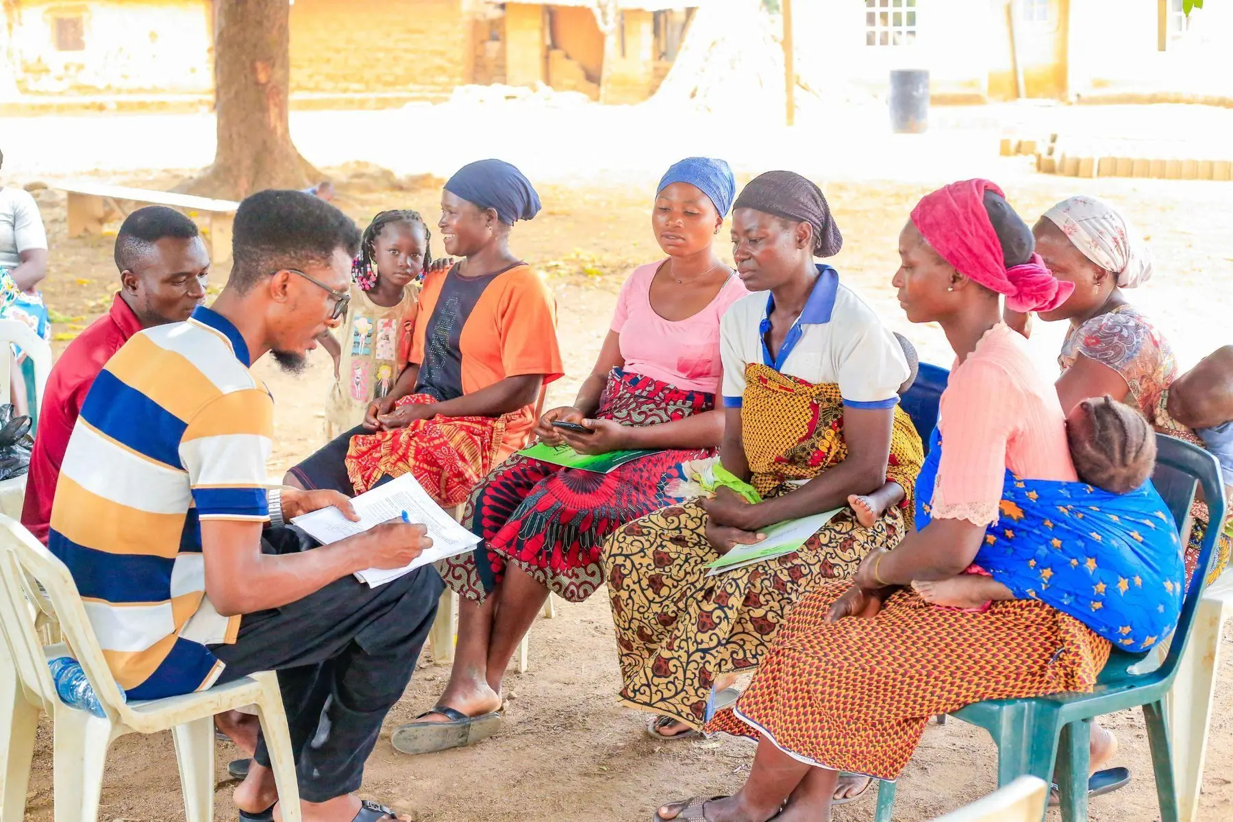 A focus group discussion with women in Piko Village